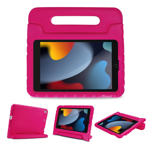 Procase Kids Funda P/ iPad 10.2 8th 7th Air Pro 10.5 Rosado