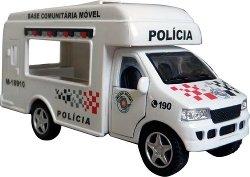 Miniatura Polícia Militar Pm Sp Base Comunitária Móvel Atual