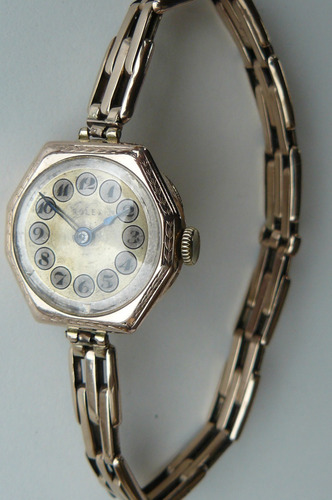 Reloj Rolex Antiguo Oro Solido Y Pulsera Suizo Año 1934