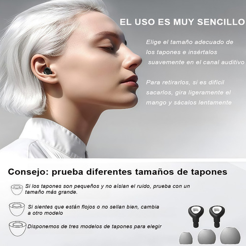 Tapones Auditivos Silicona Dormir Oídos Reducción De Ruido