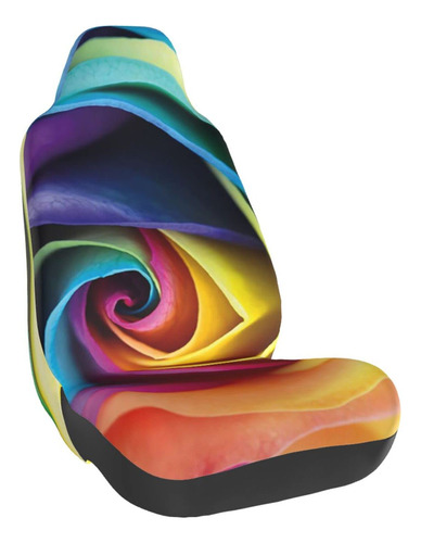 Funda Asiento Coche Diseño Flor Color Arcoiris Para Tela 1