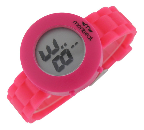 Reloj Montreal Nena Digital Ml613 Malla Caucho 