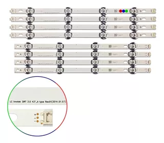 Kit Leds LG 42lf5500 42lf5550 42lf5800 42lf6500 - Alum, Nvo.