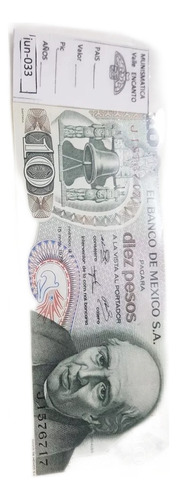 Billete Mexico 10 Pesos