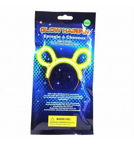 Diadema Neón - Balaca Luminosa Mickey  Party Glow 