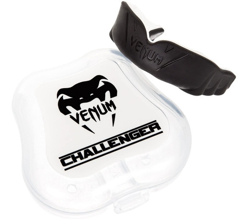 Protetor bucal em gel moldável Venum Mma Boxing com cor da caixa preto/branco, sabor sem sabor