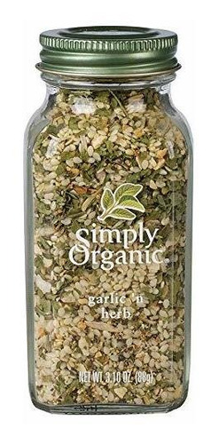 Especcias - Simply Organic Garlic 'n Herb, Certified Organic