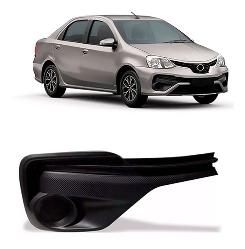 Moldura Milha Etios 2018 A 2019 S/ Furo