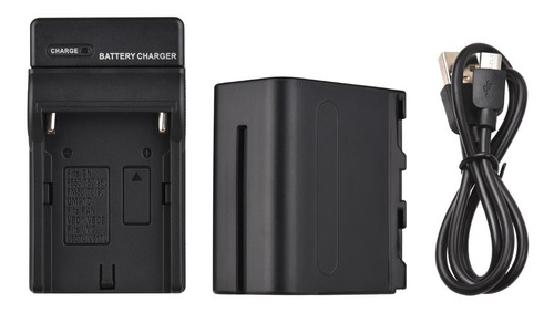 Kit Batería Y Cargador Para Sony Np-f550/np-f960/ Np-f970