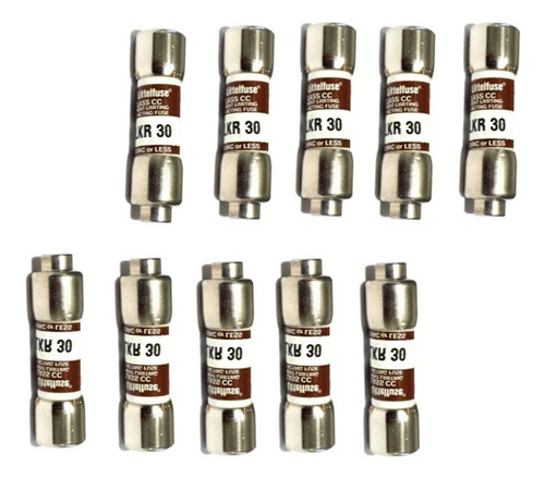 10pcs New Genuine Littelfuse Klkr 30 30a 600vac Fuses Bbt
