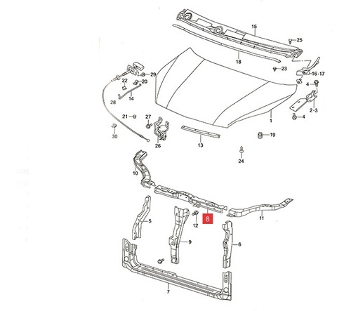 Frente Superior Central Suzuki Alto 800 Gl 2020-