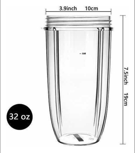 Vaso De 32 Oz Para Nutribullet De 600w - 900w
