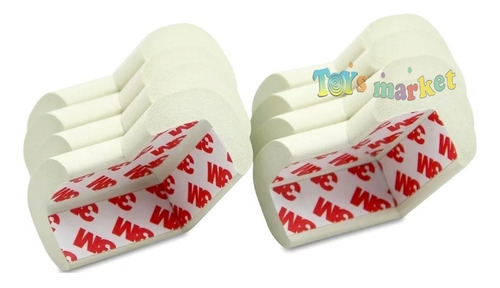 Imagen 4 de 7 de Punteras Soft Goma 3m Esquinero Para Mesa Baby Innovation