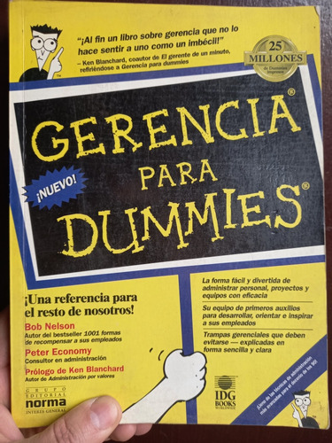 Manual De Gerencia Para Dummies, Fácil Tips, Ejemplos, Ideas