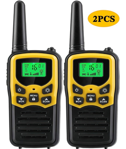 Walkie Talkie 22 Frs Canales Color Amarillo