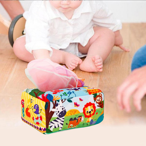 Tissue Box Soft High Contrast Toys Para Niños De 1 Estilo B