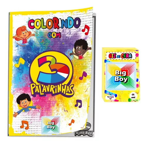 Livro de colorir 3 Palavrinhas - 3 Palavrinhas