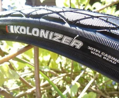 Roda de bicicleta Kenda Kolonizer K1112, cor preta, 700" de diâmetro x 38" de largura - pacote x 2 unidades