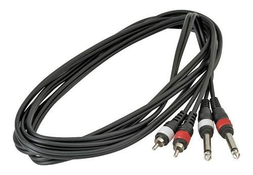 Warwick Rcl20934d4 Cable 2 Rca A 2 Plug Mono 6,3mm 3 Metros