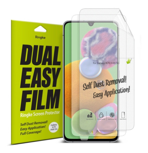 Imagen 4 de 10 de Film Dual Easy Samsung A70 & A90 Ringke Original Pack X2
