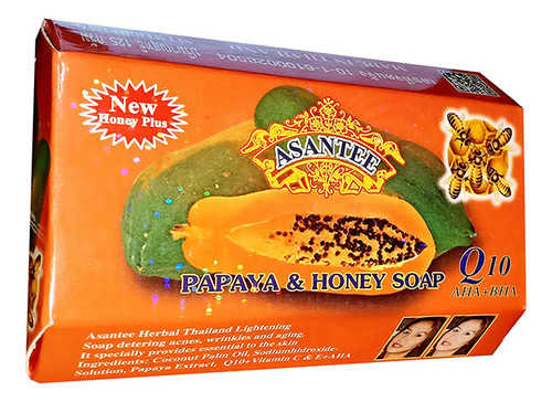 Jabón Blanqueador De Papaya, Miel Y Hierbas Thailasantee
