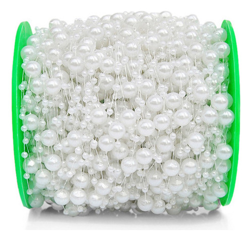 Perlas Artificiales H606 De 5 Metros, 8+3 Mm, Hilo De Pescar