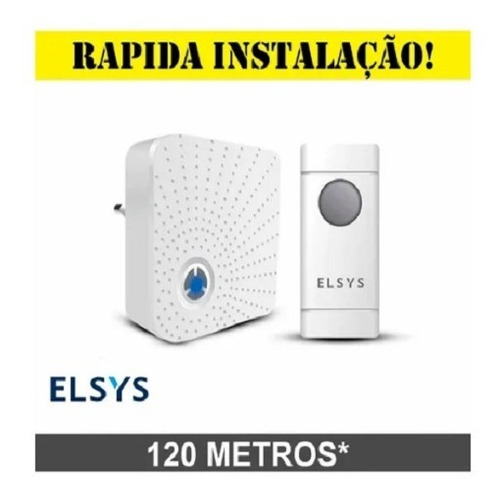 Campainha Sem Fio C/receptor Elsys Esa-cs101