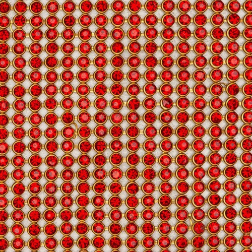 Manta De Strass Vermelho Com Base Vermelho 22cmx1,20cm 