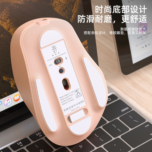 Ratón Inalámbrico Bluetooth Mute Recargable De Alto Valor