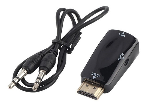 Hd Adapter Hdmi Vga + Audio Tamaño Compacto  macho