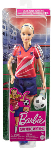 Muñeca Barbie Futbolista Rubia