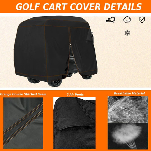 Capa De Carrinho De Golfe De Yonqifon 420d 4 Passageiros Cap