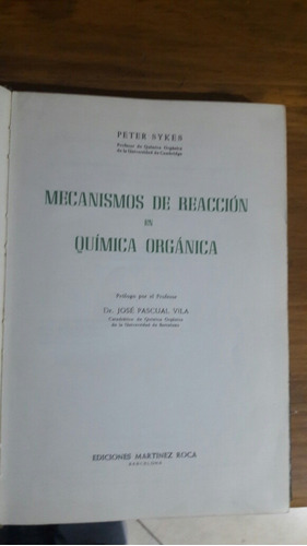 Mecanismos De Reaccion En Quimica Organica Sykes A4