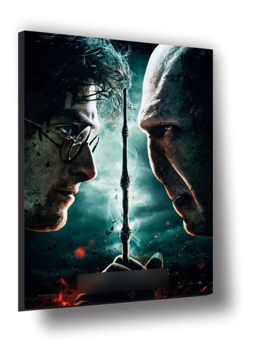 Cuadro Canva Bastidor Poster Harry Potter Reliquias Muerte 2