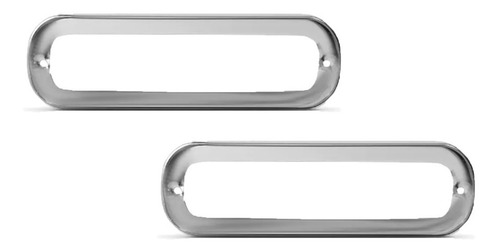 Par Aro Metalizado Lanterna Chevrolet C10 D10 C14 D60 Ate 88