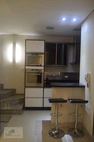 Cobertura Com 2 Dormitórios À Venda, 140 M² Por R$ 562.000,00 - Vila Pires - Santo André/sp - Co0162