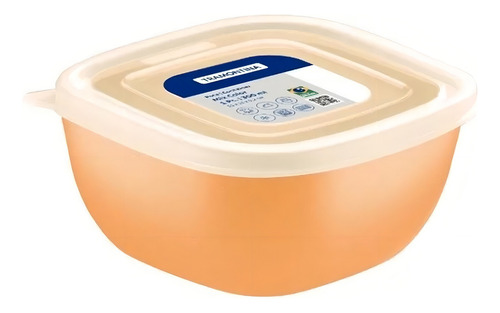 Pote Tramontina Mixcolor 4 Litros Em Polipropileno Com Tampa Cor Laranja