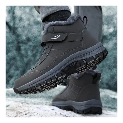 Botas De Nieve Cálidas De Forro Polar Impermeables Hombre