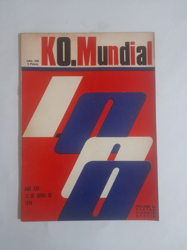 Revista Ko Mundial 1000 Año 1974