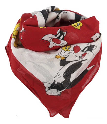 Pañuelo Cuello Infantil Looney Tunes - Algodón Origen India