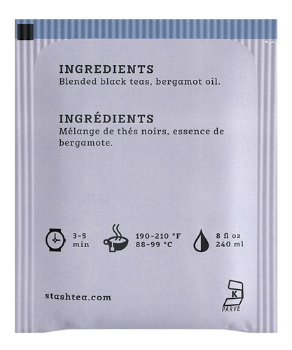 Te Stash Earl Grey Black Tea Display 30 Bolsitas Excelente