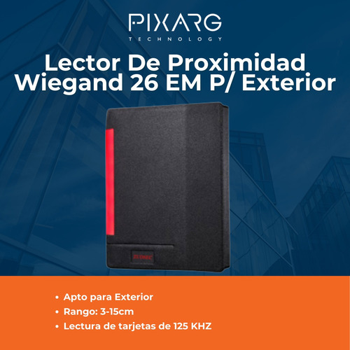 Imagen 2 de 9 de Lector De Proximidad Wiegand 26bits Zudsec Em 125k Zd09b