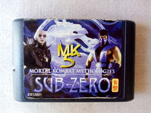 Sub Zero Juego Mortal Kombat 5 Sega Genesis Megadrive (Usado)