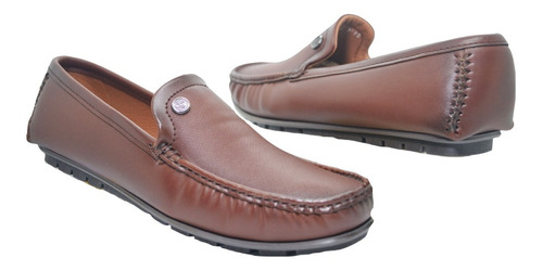 Zapato Mocasines Sintético Para Hombre