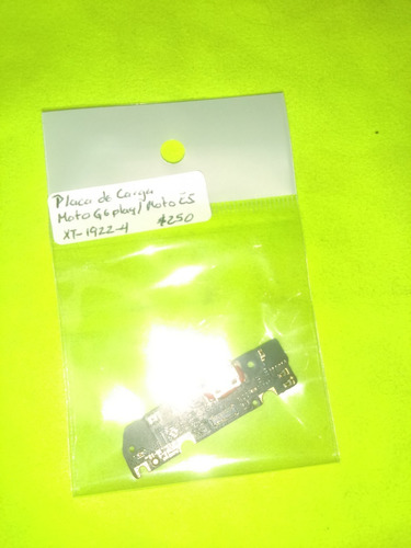 Placa De Carga Moto G6 Play/moto E5 Xt-1922-4 Original