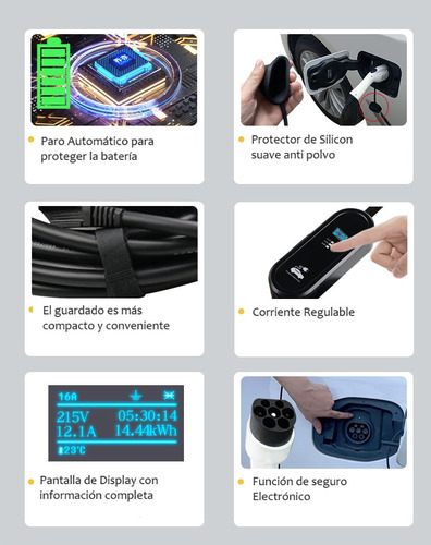 Cargador Portatil Gbt Byd, Jac, Sev, Etc De Emergencia 3.3kw