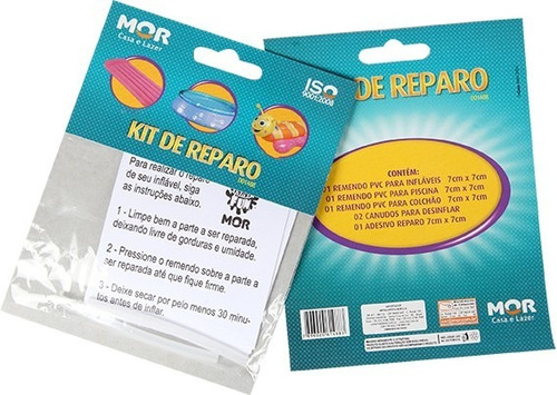 Kit Reparo Para Colchão Inflável Piscina Boias Pvc Mor.