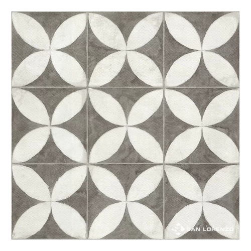 Oferta Ceramica Flower White 45,3x45,3 1ra San Lorenzo