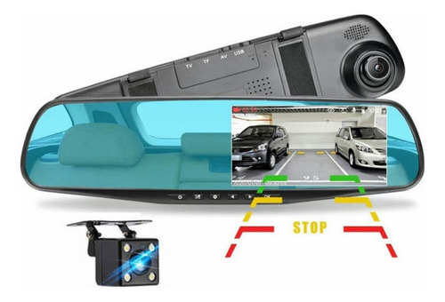 Aplicable A Cámaras De Espejo Retrovisor De Doble Cámara Hd