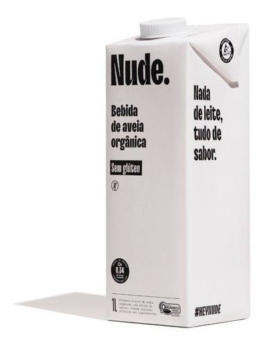 Imagem 2 de 6 de Bebida De Aveia Organico Sem Gluten Nude 1l